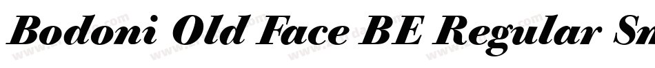 Bodoni Old Face BE Regular Small Caps & Oldstyle Figures字体转换